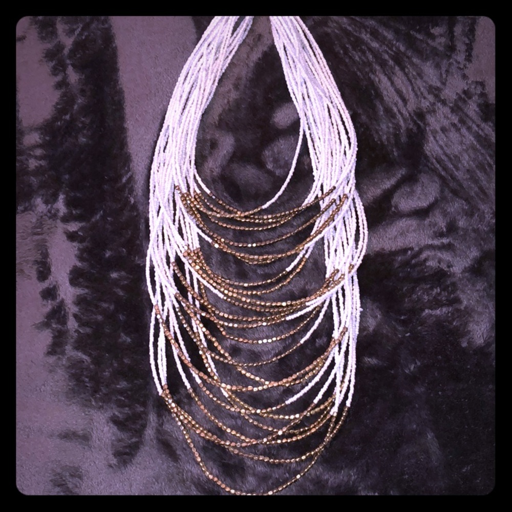 Layered bead necklace